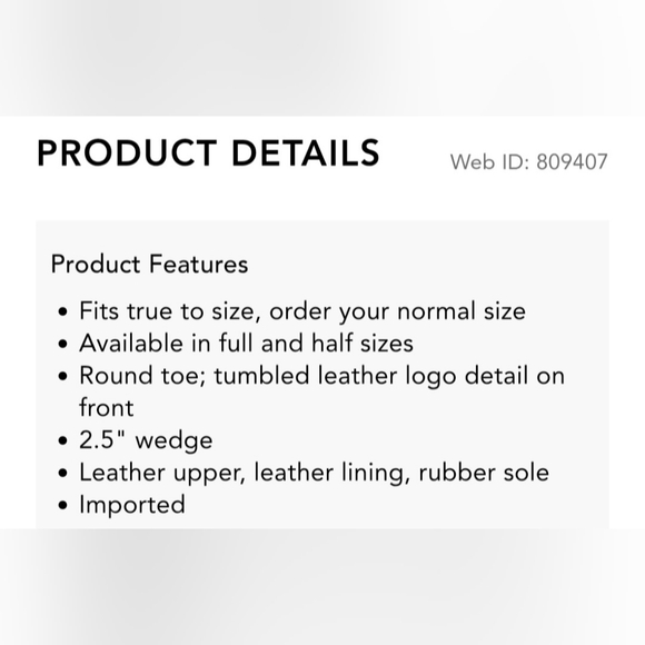 Tory Burch Mini Miller Veg Nappa Leather Women's Wedge Shoes Royal Tan US 9 - Picture 15 of 16